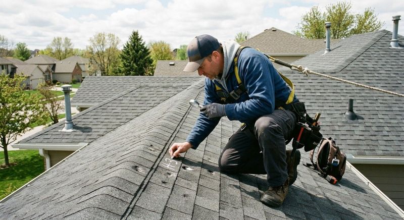 Asphalt Roof Inspection in Farmington, CT