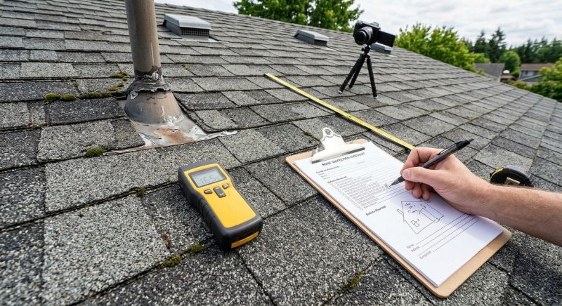 Asphalt Roof Inspection in New Britain, CT