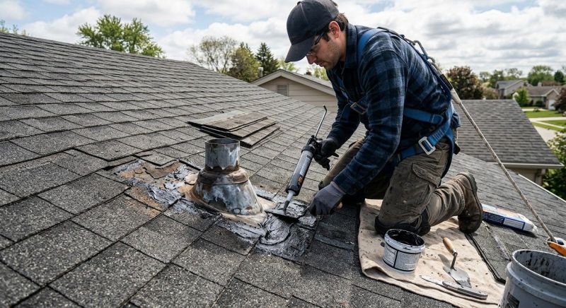 Asphalt Roof Leak Repair in East Hartland, CT