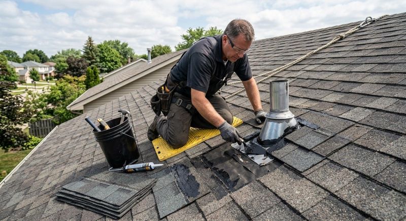 Asphalt Roof Leak Repair in New Britain, CT