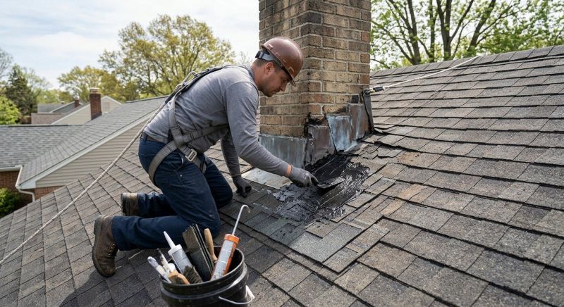 Asphalt Roof Leak Repair in Southwick, MA