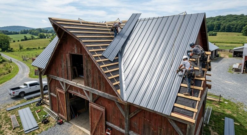 Barn Roof Construction in Litchfield County, CT