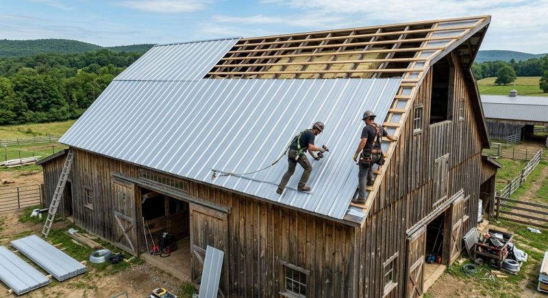 Barn Roof Installation in Litchfield County, CT