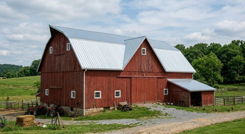 Barn Roof Replacement in New Hartford, CT