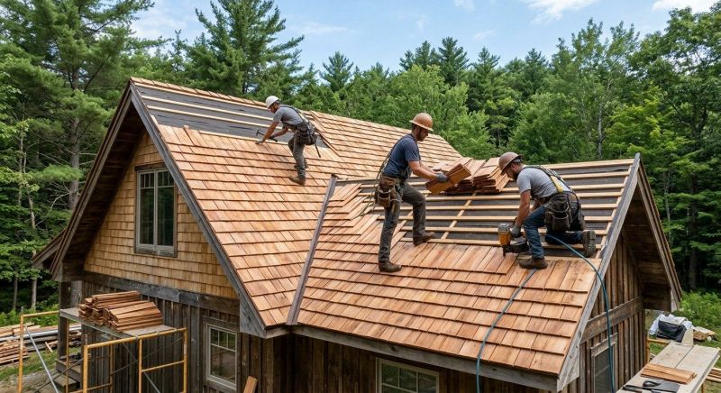 Cedar Roof Installation in Bridgewater, CT
