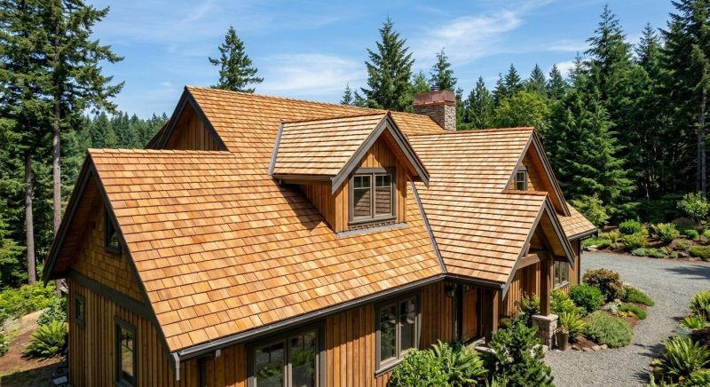 Cedar Roof Installation in Simsbury, CT