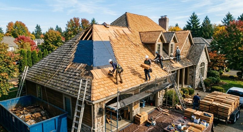 Cedar Roof Replacement in Litchfield County, CT