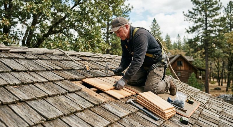 Cedar Shake Roof Repair in Bethlehem, CT