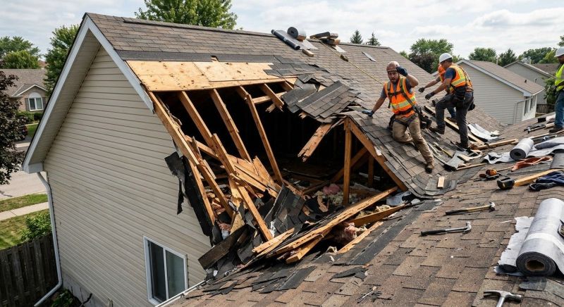 Collapsing Roof Repair in Litchfield County, CT