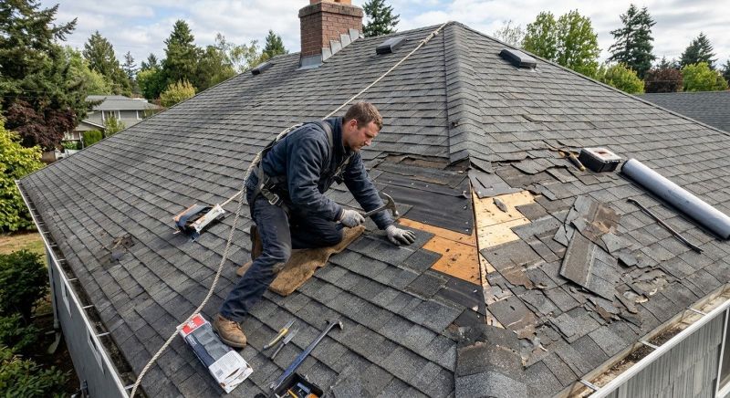 Damaged Roof Repair in New Milford, CT