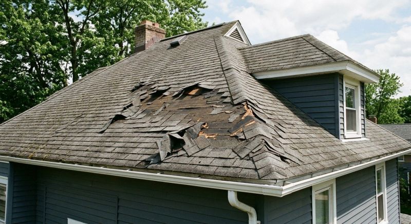 Damaged Roof Replacement in New Milford, CT
