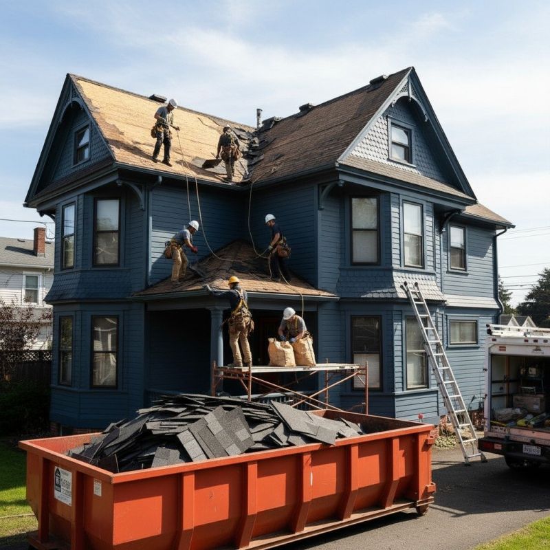 Damaged Roof Replacement in Roxbury, CT