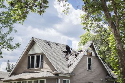 Damaged Roof Replacement in Windsor, CT