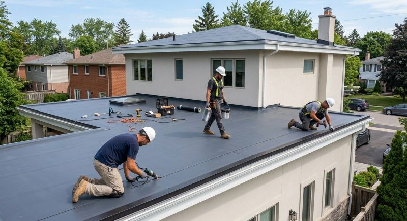 Flat Roof Installation in East Granby, CT