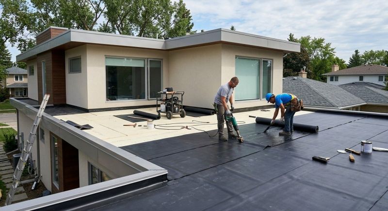 Flat Roof Installation in East Hartland, CT