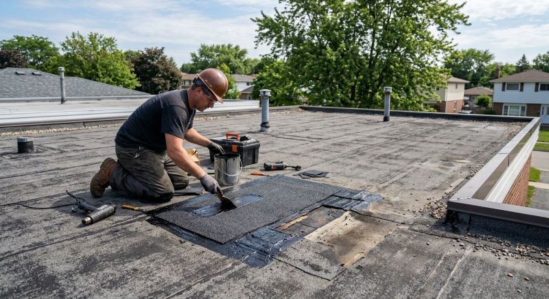 Flat Roof Repair in South Kent, CT