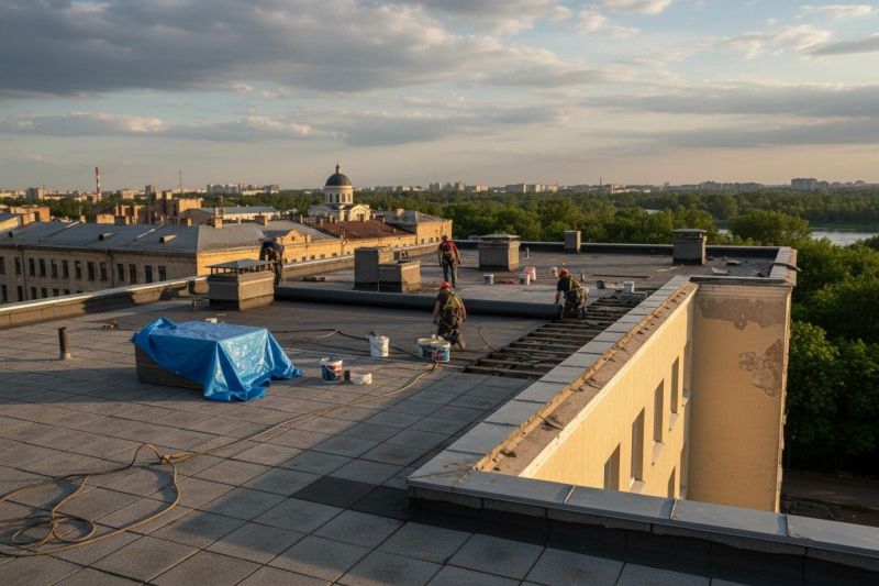 Flat Roof Replacement in East Hartland, CT