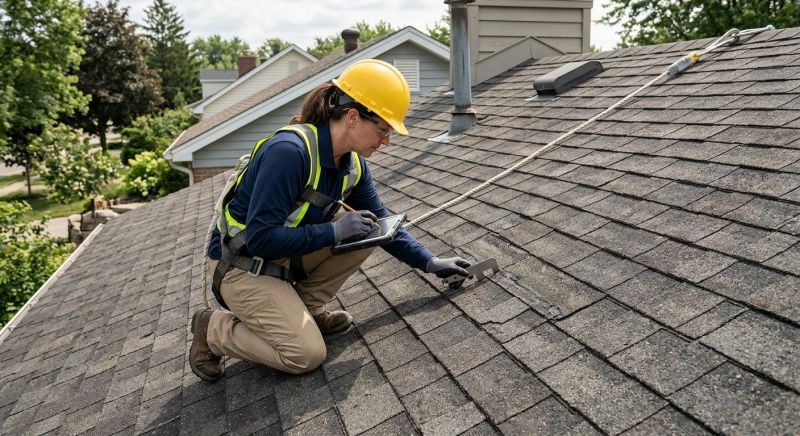 Roof Damage Inspection in Granby, CT