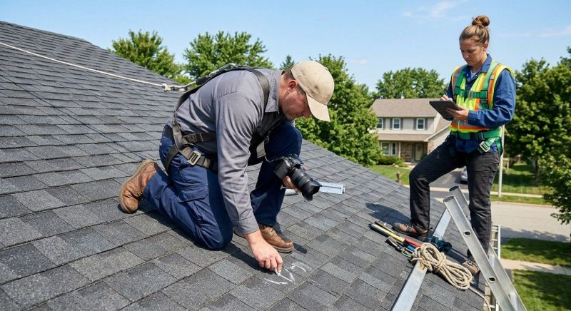 Roof Damage Inspection in Southwick, MA