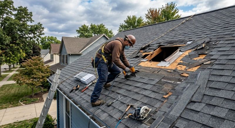 Roof Damage Restoration in Waterbury, CT