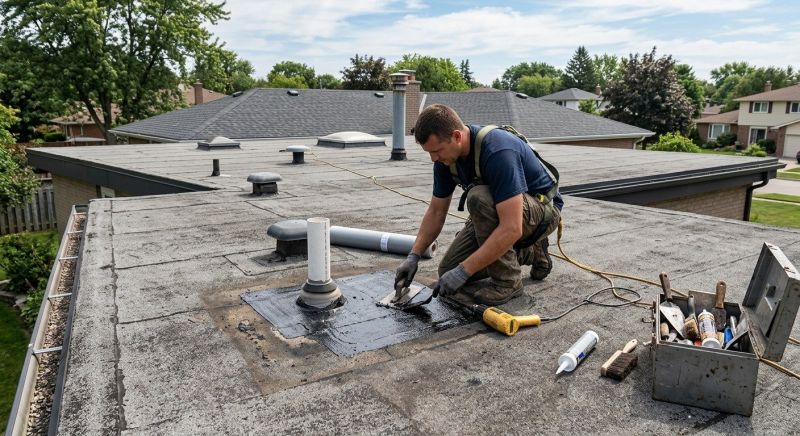 Rubber Roof Repair in Plymouth, CT