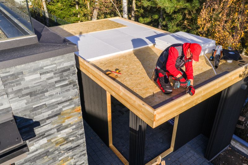 Single Ply Roof Installation in East Granby, CT