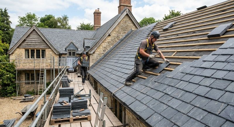 Slate Roof Construction in Torrington, CT
