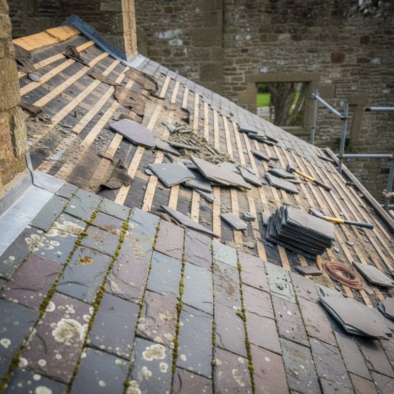 Slate Roof Replacement in Naugatuck, CT