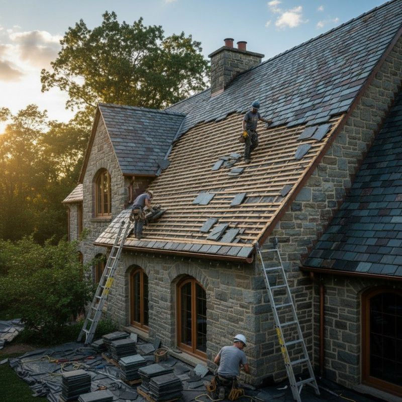 Slate Roof Replacement in Windsor, CT
