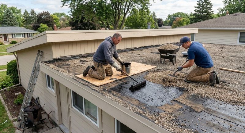 Tar And Gravel Roof Repair in Bristol, CT