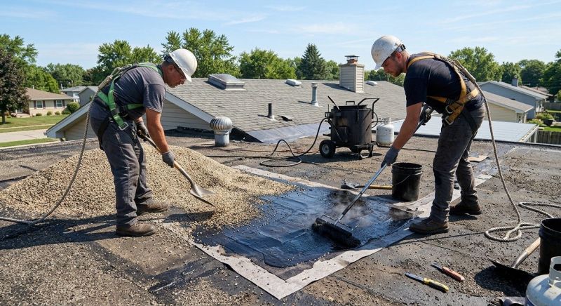 Tar And Gravel Roof Repair in East Berlin, CT