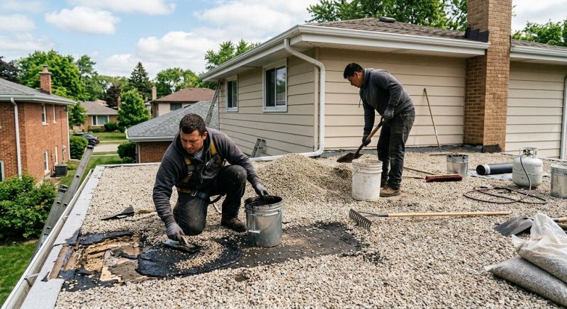 Tar And Gravel Roof Repair in Sheffield, MA