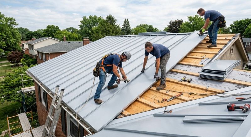 Tin Roof Installation in Simsbury, CT