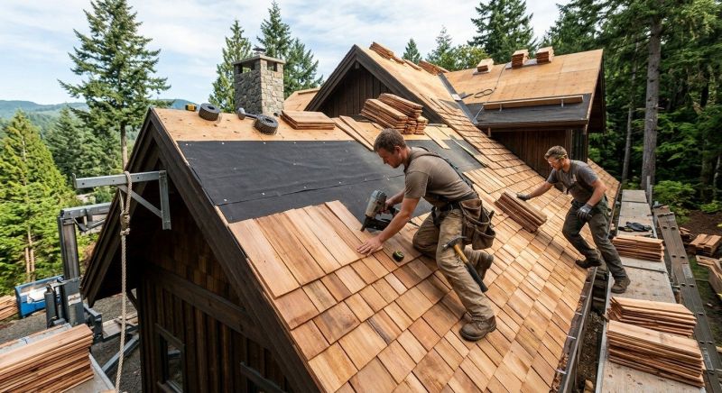 Wood Roofing Installation in Watertown, CT