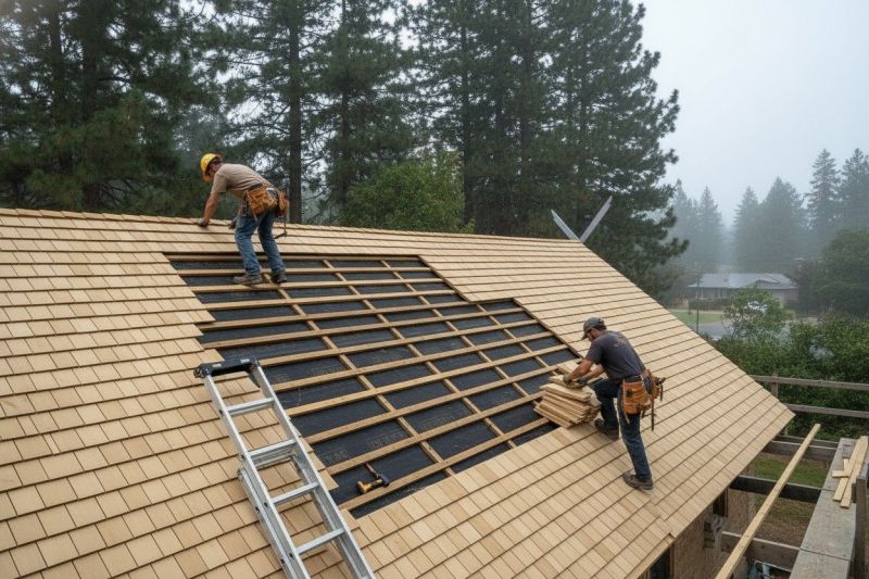 Wood Shake Roof Repair in Litchfield, CT
