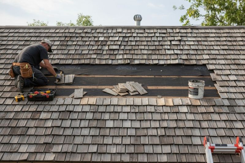Wood Shake Roof Repair in Roxbury, CT