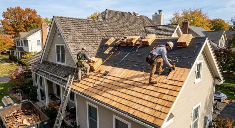 Wood Shake Roof Replacement in Farmington, CT