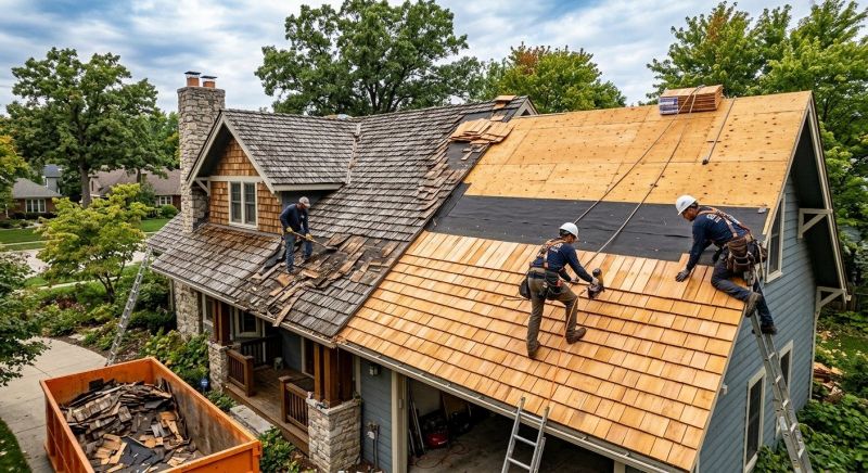 Wood Shake Roof Replacement in Litchfield County, CT