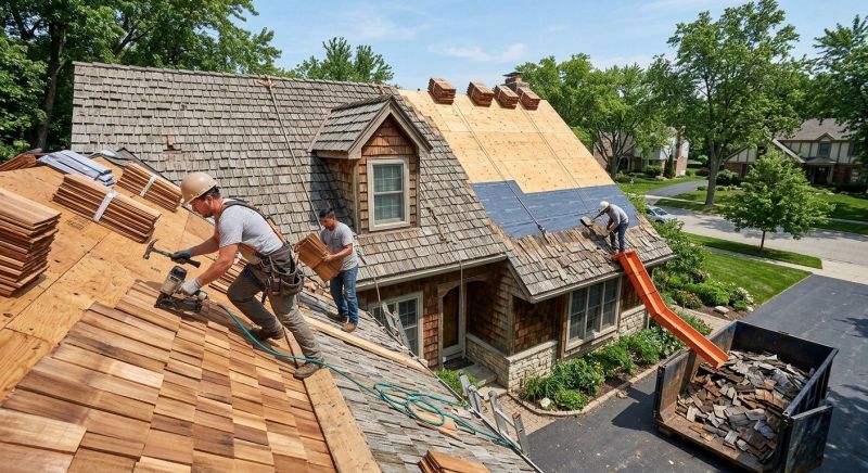 Wood Shingle Roof Replacement in Litchfield County, CT